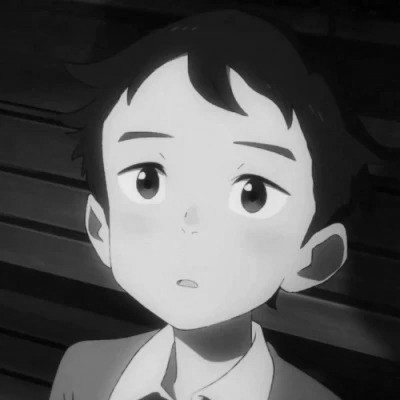 优质动漫男头像黑白高清图片