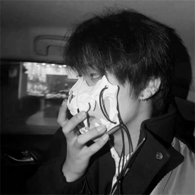 男生头像ins高级质感黑白