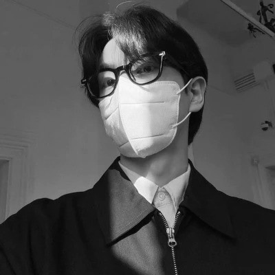 男生头像黑白高冷图片
