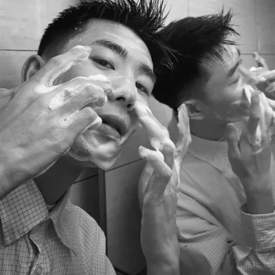 男生头像黑白高冷图片
