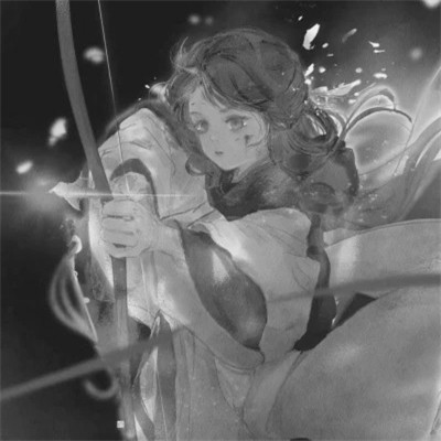 黑白系古风女头