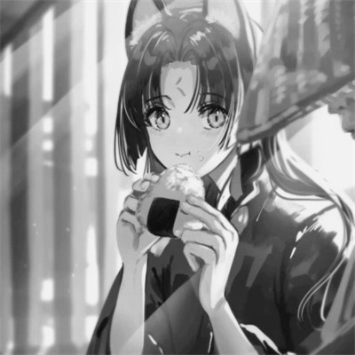 黑白系古风女头