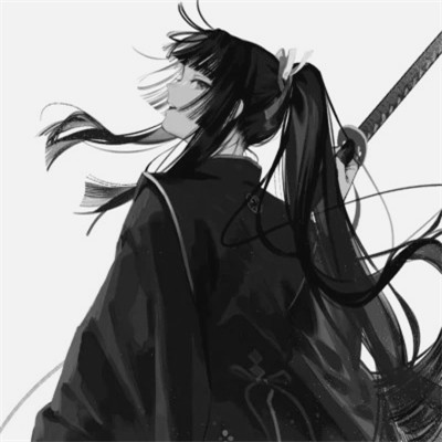 黑白系古风女头
