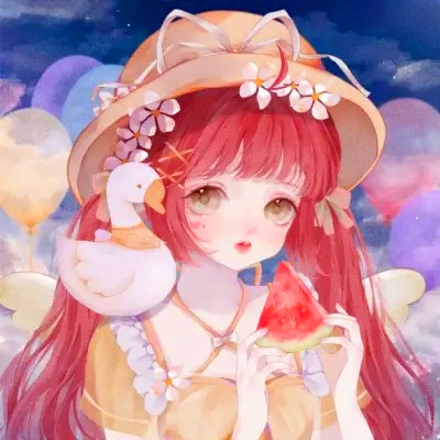可爱漂亮微信女孩卡通头像图片