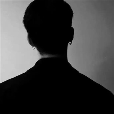 黑白头像深情男生霸气冷酷图片