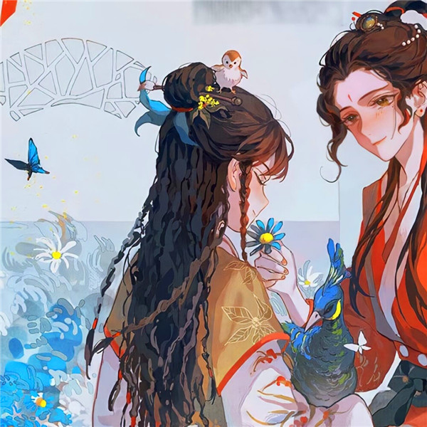 动漫CP古风情侣头像一对两张图片