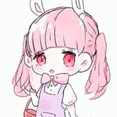 动漫粉系少女头像可爱图片