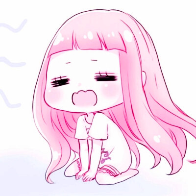 动漫粉系少女头像可爱图片