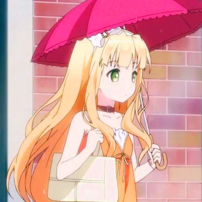 动漫粉系少女头像可爱图片