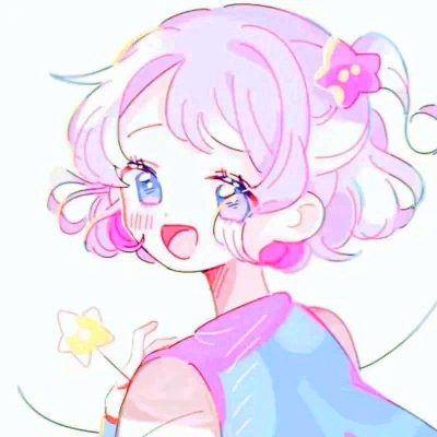 动漫粉系少女头像可爱图片