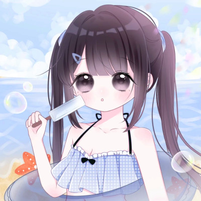 动漫粉系少女头像可爱图片