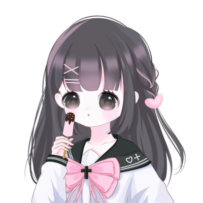 动漫粉系少女头像可爱图片