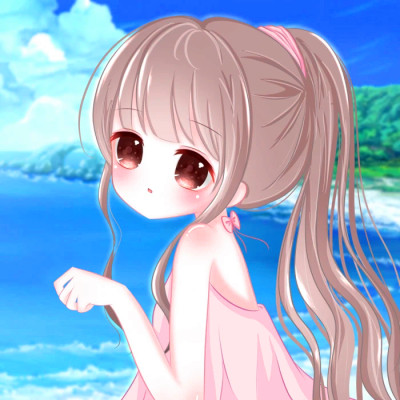 动漫粉系少女头像可爱图片