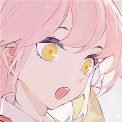 粉色系少女头像可爱