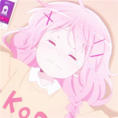粉色系少女头像可爱