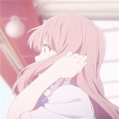 粉色系少女头像可爱