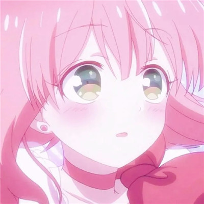 粉色系少女头像可爱