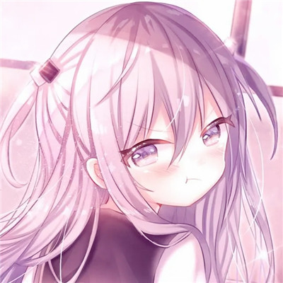 粉色系少女头像可爱