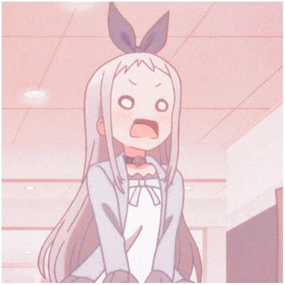 粉色系少女头像可爱