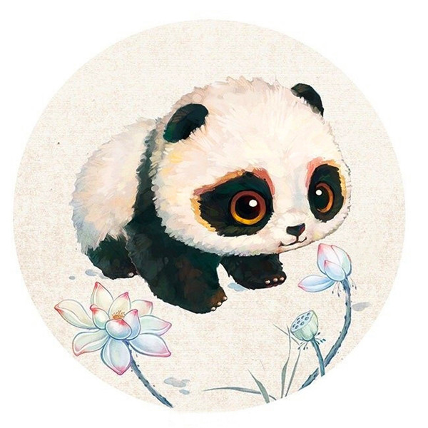 可爱古风Q版熊猫头像图片