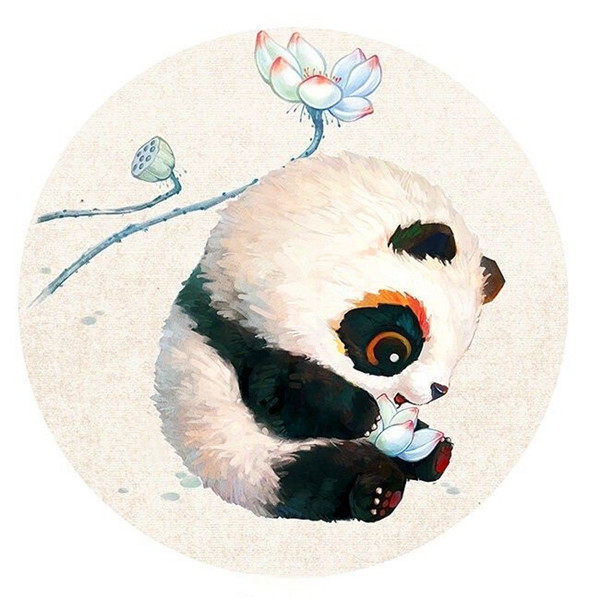 可爱古风Q版熊猫头像图片