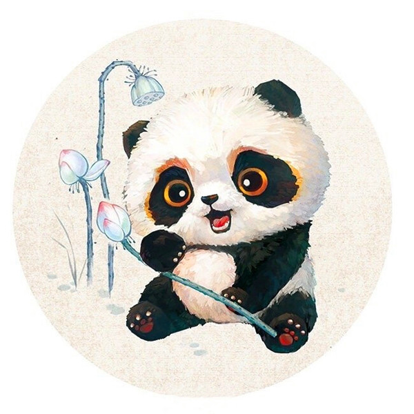 可爱古风Q版熊猫头像图片