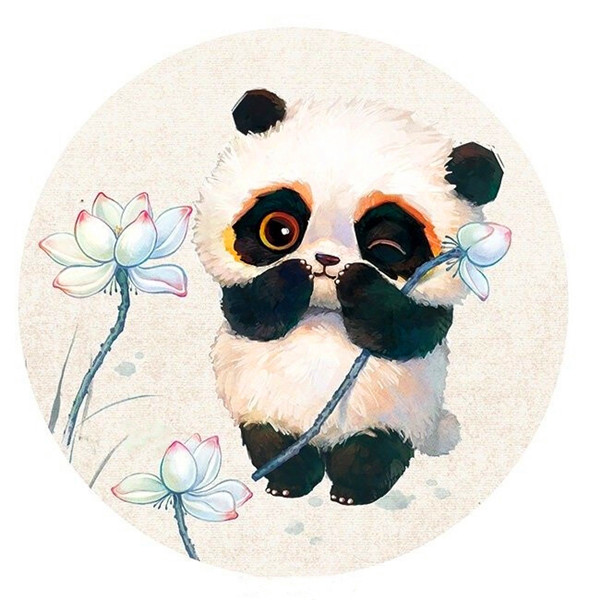 可爱古风Q版熊猫头像图片