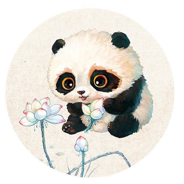 可爱古风Q版熊猫头像图片