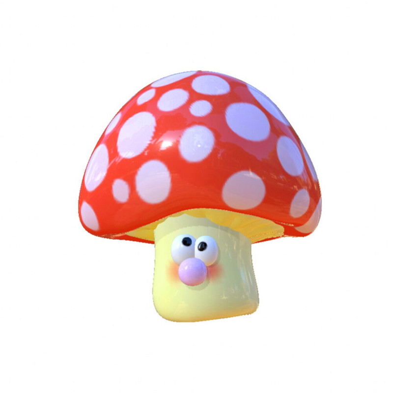 3D立体白底可爱搞怪食物头像图片