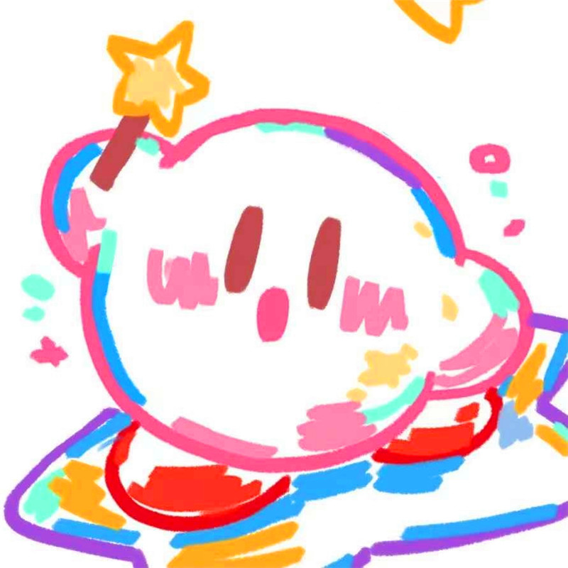 星之卡比可爱手绘头像图片