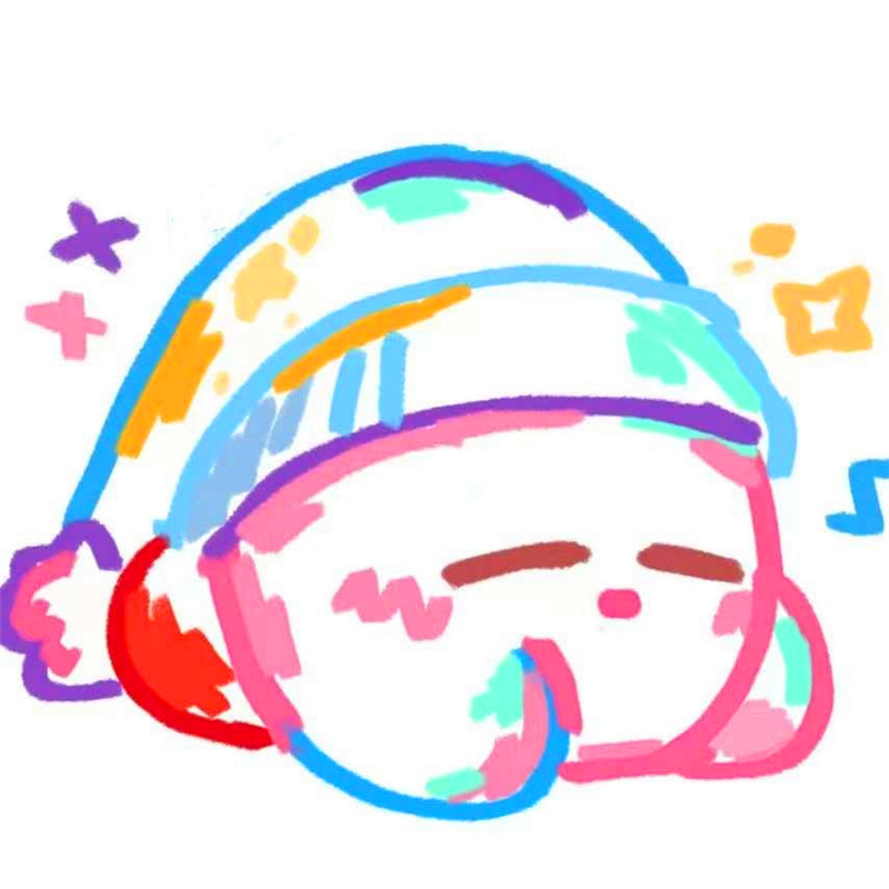 星之卡比可爱手绘头像图片
