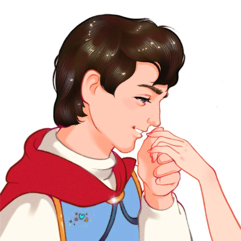迪士尼公主王子情侣头像一对