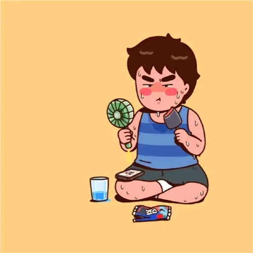 情头卡通可爱一男一女图片