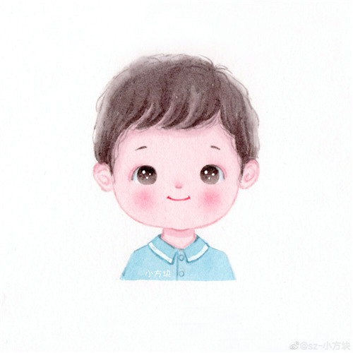 情头卡通可爱一男一女图片