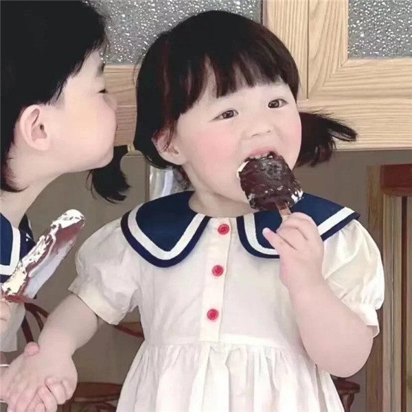 抖音最火的情侣头像萌娃可爱图片
