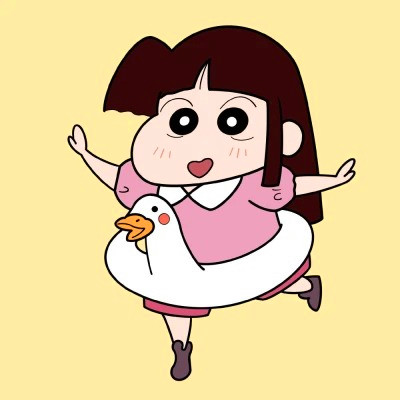 可爱蜡笔小新鸭子泳圈头像图片