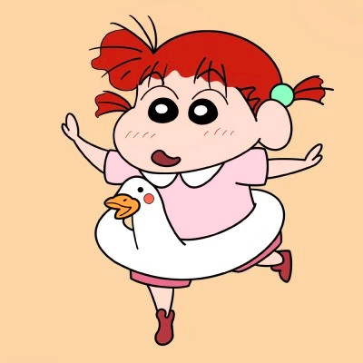 可爱蜡笔小新鸭子泳圈头像图片