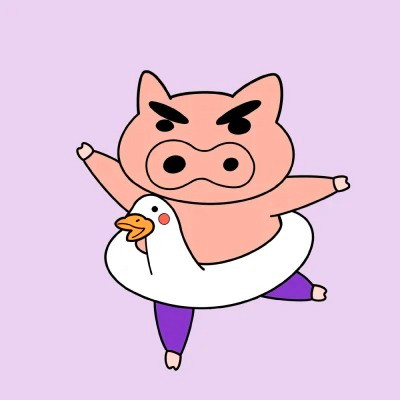 可爱蜡笔小新鸭子泳圈头像图片