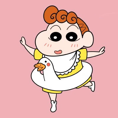 可爱蜡笔小新鸭子泳圈头像图片