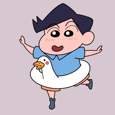 可爱蜡笔小新鸭子泳圈头像图片