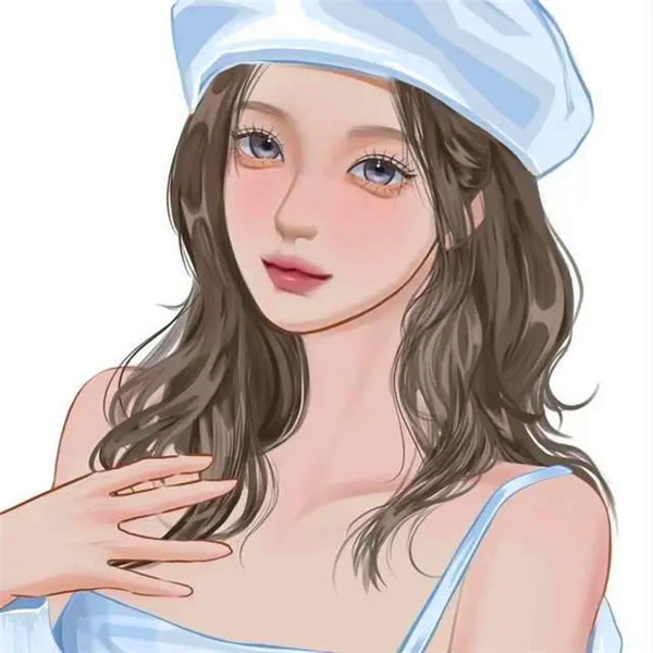手绘温柔干净治愈系头像女