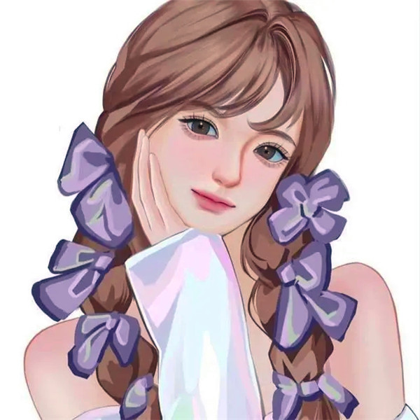 手绘温柔干净治愈系头像女