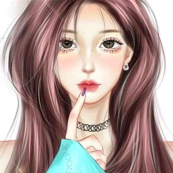 手绘温柔干净治愈系头像女