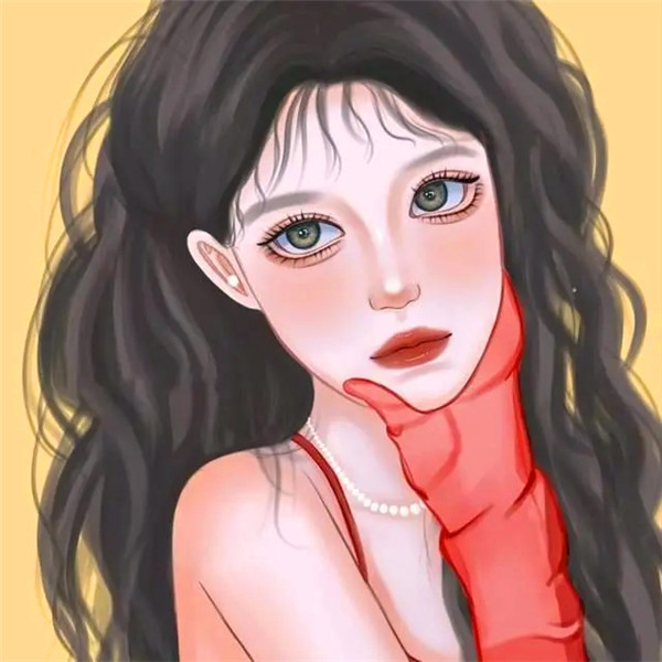 手绘温柔干净治愈系头像女