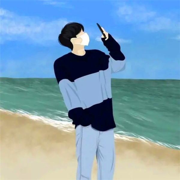 高清超酷男头手绘动漫个性图片