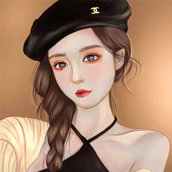 绝美女生冷艳霸气头像手绘图片