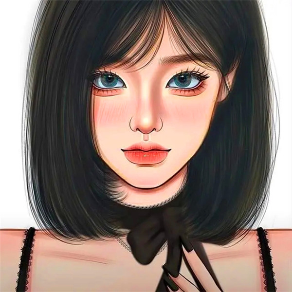 绝美女生冷艳霸气头像手绘图片