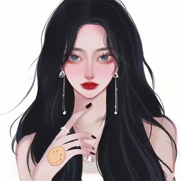 小众高冷女生御姐手绘动漫头像图片