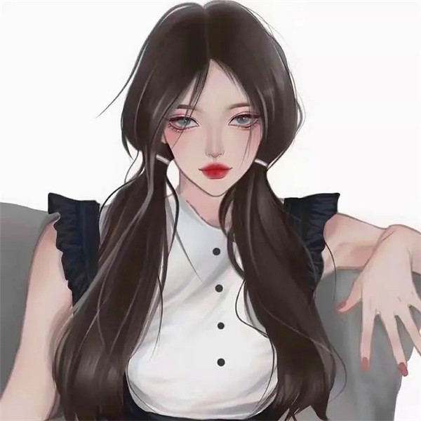 小众高冷女生御姐手绘动漫头像图片