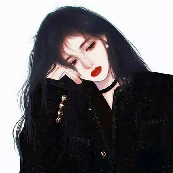 小众高冷女生御姐手绘动漫头像图片